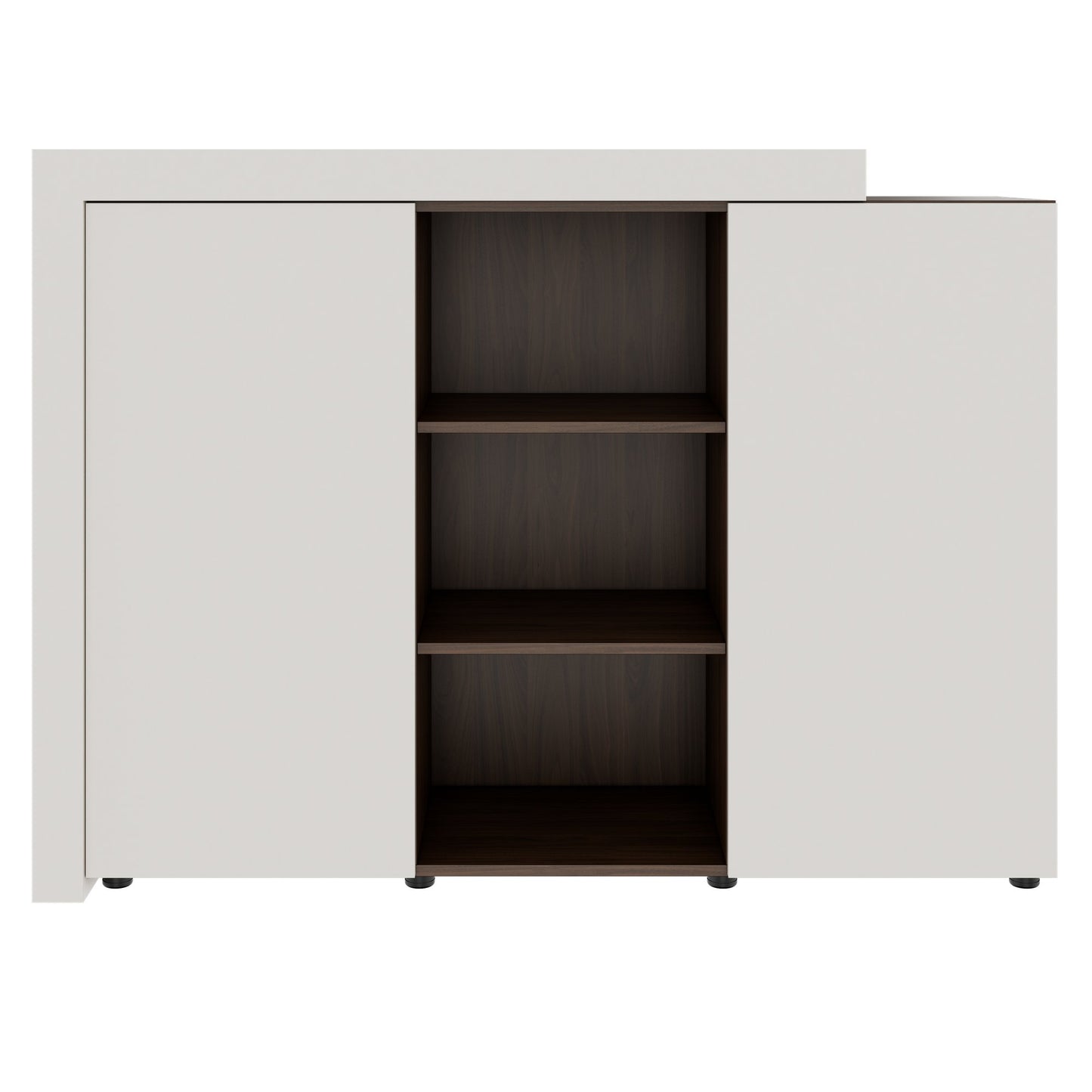 Armadio combinato ATICA | 1600 x 1170 mm, ante con apertura a pressione, ripiano superiore