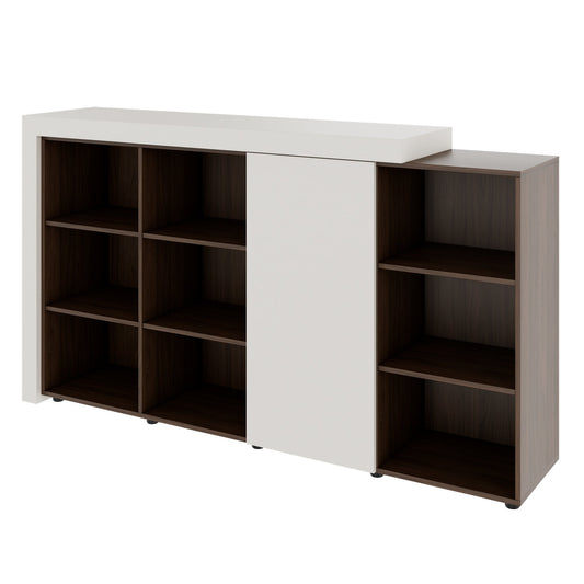 ATICA Kombischrank | 2100 x 750 mm, Tür mit Push-to-Open, Deckplatte