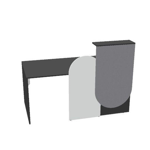 AVERTO Empfangstheke | 1000-1800 mm, integrierter Kabeldurchlass