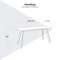 AXY Konferenztisch | 1600-2400 mm, drei Gestellvarianten, optionale Mediabox - 12 Thumbnail Image