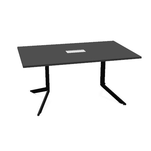 AXY Konferenztisch | 1600-2400 mm, drei Gestellvarianten, optionale Mediabox