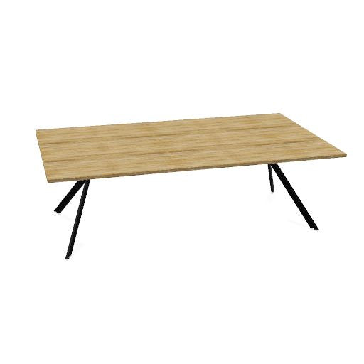 AXY Konferenztisch | 1600-2400 mm, drei Gestellvarianten, optionale Mediabox