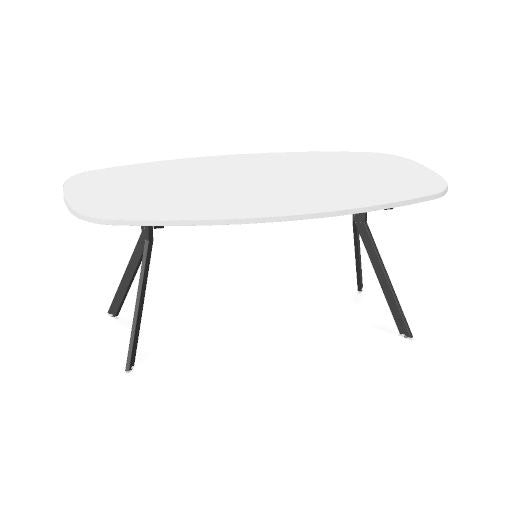 AXY Konferenztisch | 1600-2400 mm, drei Gestellvarianten, optionale Mediabox