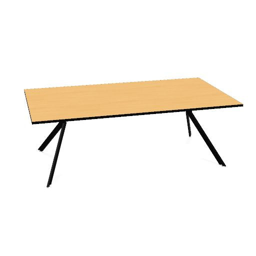 AXY Konferenztisch | 1600-2400 mm, drei Gestellvarianten, optionale Mediabox
