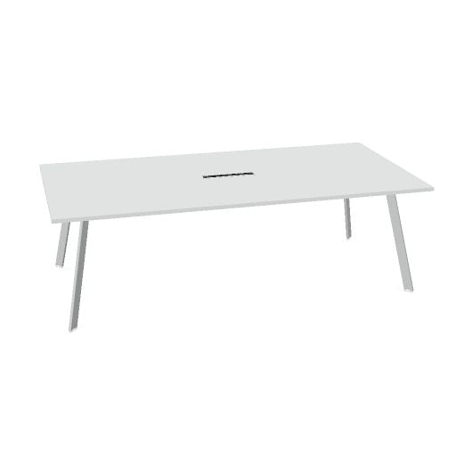 AXY Konferenztisch | 1600-2400 mm, drei Gestellvarianten, optionale Mediabox