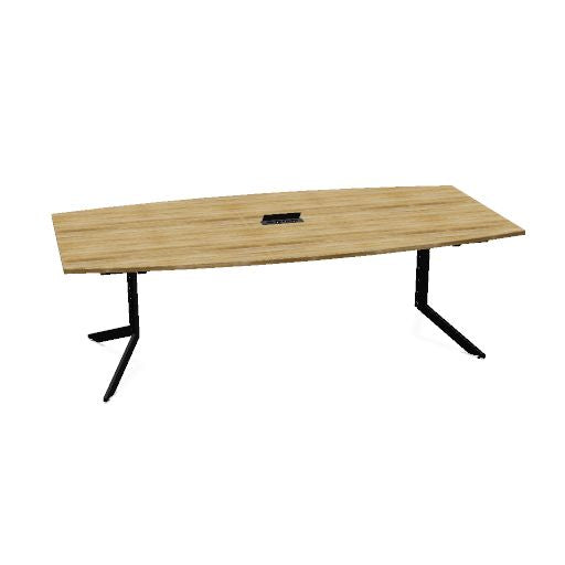 AXY Konferenztisch | 1600-2400 mm, drei Gestellvarianten, optionale Mediabox