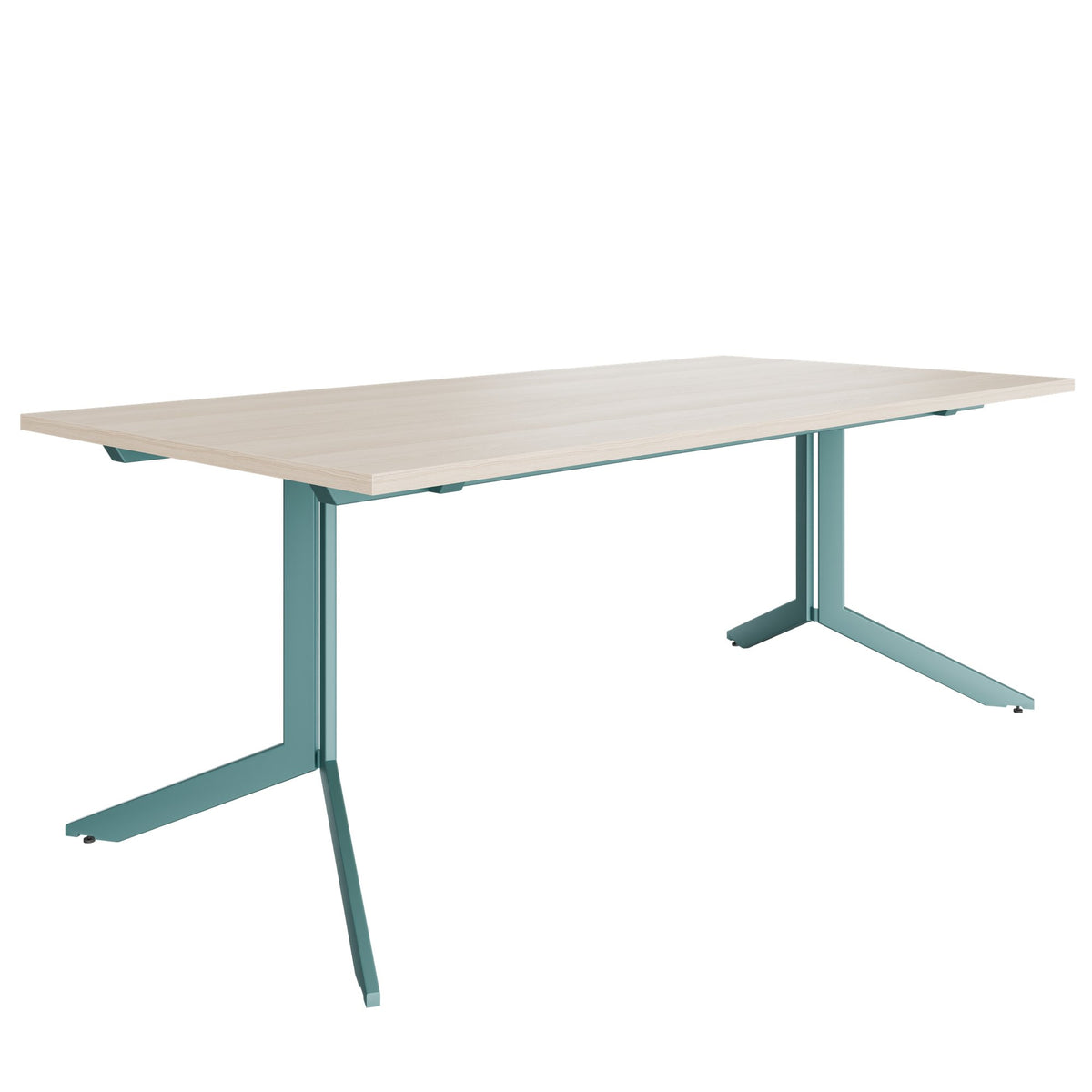 AXY Konferenztisch | 1600-2400 mm, drei Gestellvarianten, optionale Mediabox