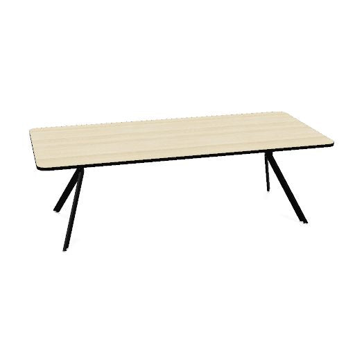 AXY Konferenztisch | 1600-2400 mm, drei Gestellvarianten, optionale Mediabox