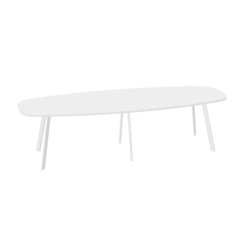 AXY Konferenztisch | 2800-4800 mm, drei Gestellvarianten, optionale Mediabox