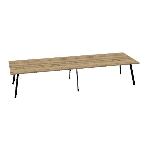 AXY Conference Table | 2800–4800 mm, three base options, optional media box