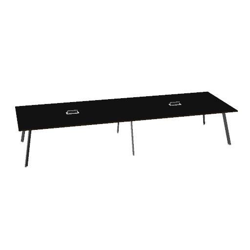 Tavolo da conferenza AXY | 2800-4800 mm, tre varianti di base, mediabox opzionale