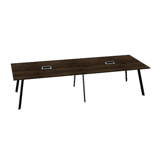 Tavolo da conferenza AXY | 2800-4800 mm, tre varianti di base, mediabox opzionale