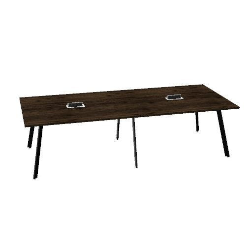 Tavolo da conferenza AXY | 2800-4800 mm, tre varianti di base, mediabox opzionale