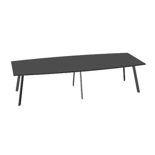 Tavolo da conferenza AXY | 2800-4800 mm, tre varianti di base, mediabox opzionale