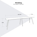 AXY Konferenztisch | 2800-4800 mm, drei Gestellvarianten, optionale Mediabox - 19 Thumbnail Image