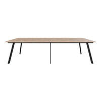 AXY Konferenztisch | 2800-4800 mm, drei Gestellvarianten, optionale Mediabox