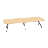 AXY Konferenztisch | 2800-4800 mm, drei Gestellvarianten, optionale Mediabox