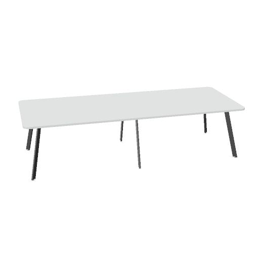 AXY Konferenztisch | 2800-4800 mm, drei Gestellvarianten, optionale Mediabox