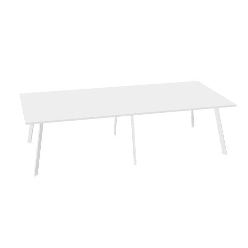 AXY Konferenztisch | 2800-4800 mm, drei Gestellvarianten, optionale Mediabox