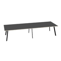 AXY Konferenztisch | 2800-4800 mm, drei Gestellvarianten, optionale Mediabox
