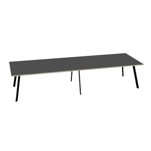 AXY Konferenztisch | 2800-4800 mm, drei Gestellvarianten, optionale Mediabox