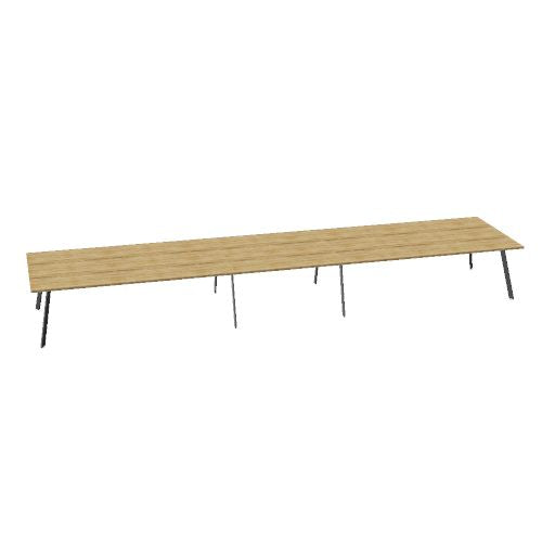 AXY Konferenztisch | 2800-4800 mm, drei Gestellvarianten, optionale Mediabox