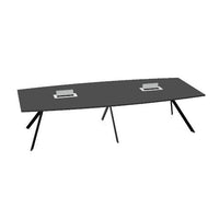 AXY Konferenztisch | 2800-4800 mm, drei Gestellvarianten, optionale Mediabox