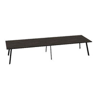 AXY Konferenztisch | 2800-4800 mm, drei Gestellvarianten, optionale Mediabox