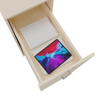 BOXI Cabinet pharmacien | 3 tiroirs, 420 x 800 mm, érable