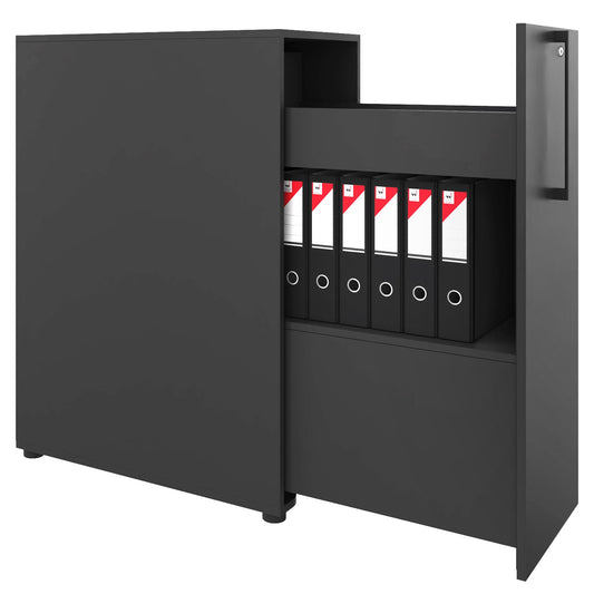 BOXI apothecary cabinet | 3 drawers, 420 x 800 mm, anthracite