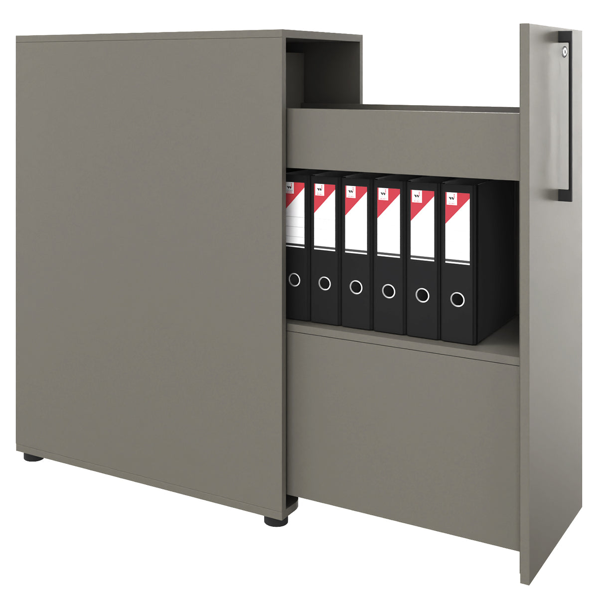 BOXI medicine cabinet | 3 drawers, 420 x 800 mm, Cubanite gray - 1 Lightbox Main Image