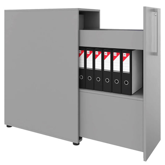 BOXI apothecary cabinet | 3 drawers, 420 x 800 mm, pearl gray