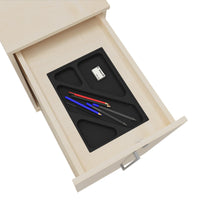 BOXI Cabinet pharmacien | 2 tiroirs, 420 x 800 mm, érable