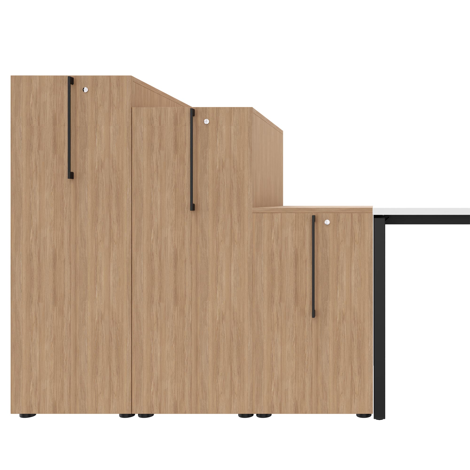 BOXI Cabinet pharmacien | 2 tiroirs, 420 x 800 mm, érable