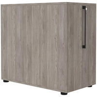 BOXI Cabinet pharmacien | 2 tiroirs, 420 x 800 mm, gris de chêne nord