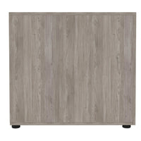 BOXI Cabinet pharmacien | 2 tiroirs, 420 x 800 mm, gris de chêne nord