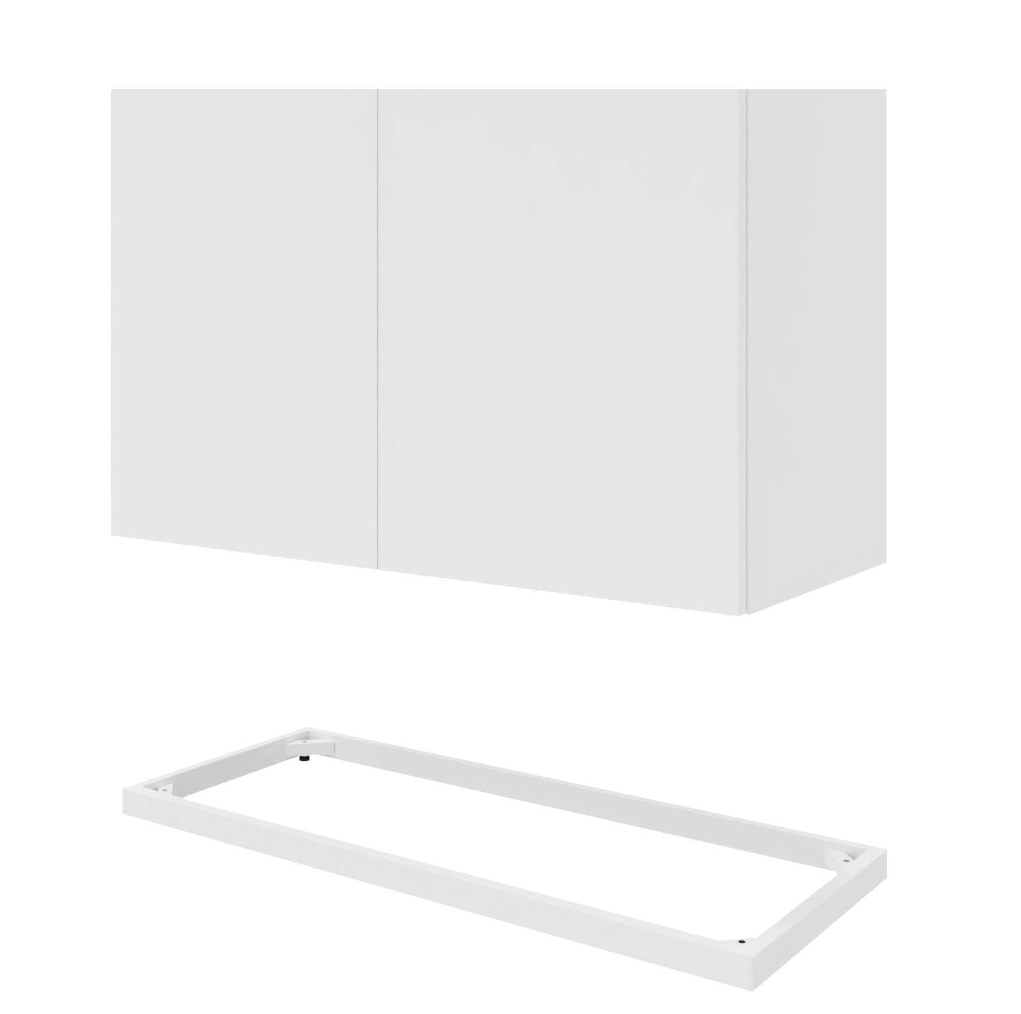 CHOICE Flügeltürenschrank | 2 OH, 1000 x 760 mm, Weiß