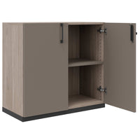 Cabinetto per porte dell'ala scelta | 2 OH, 800 x 760 mm, grigio grigio di quercia nord / cubanite