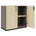 CHOICE Armoire de porte d'aile | 2 oh, 800 x 760 mm, cendres gris / sable cubanite - 2 Thumbnail Image