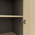 CHOICE Armoire de porte d'aile | 2 oh, 800 x 760 mm, cendres gris / sable cubanite - 3 Thumbnail Image