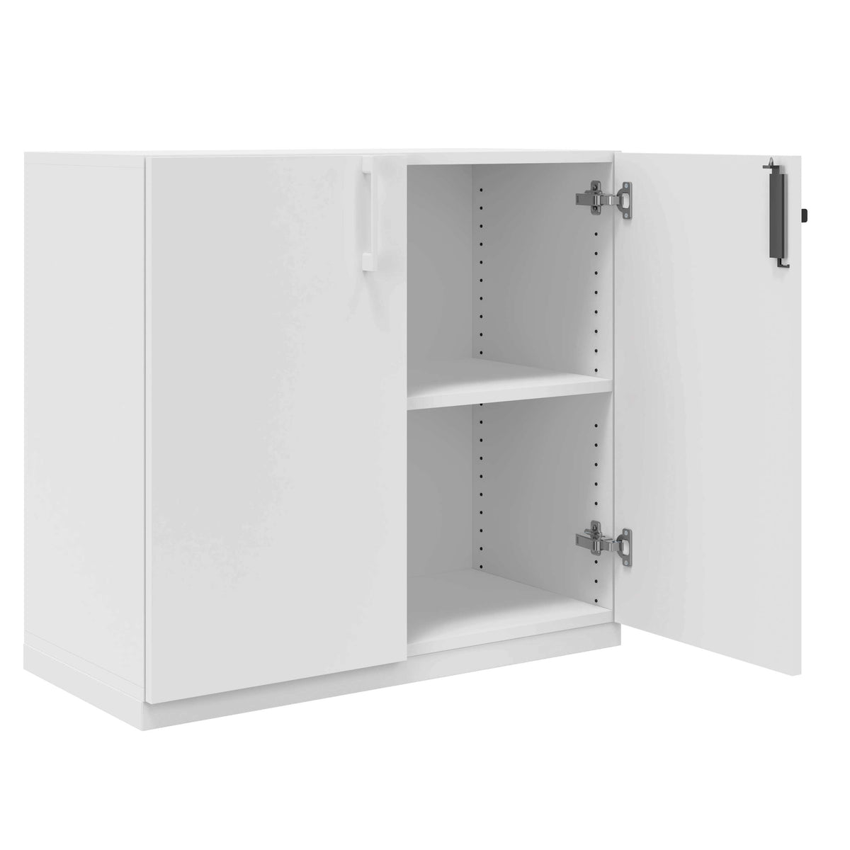 CHOICE Armoire à portes battantes | 2 hauteurs de dossier, 800 x 760 mm, blanc  - 2 Lightbox Main Image