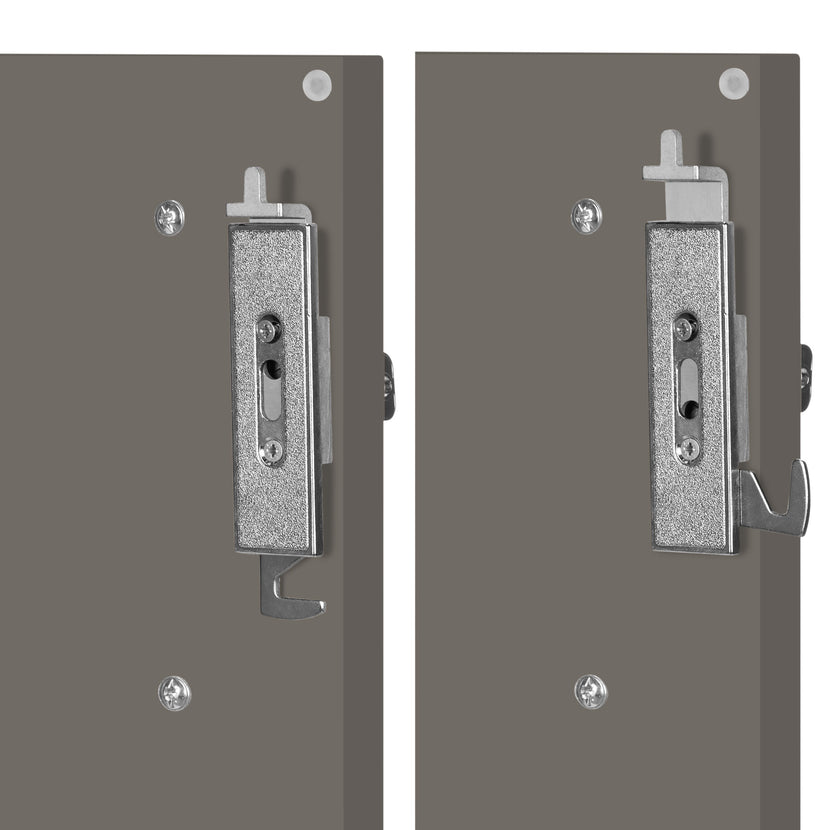 CHOICE Armoire de porte d'aile | 3 oh, 1000 x 1115 mm, gris de chêne nord / cubanite gris