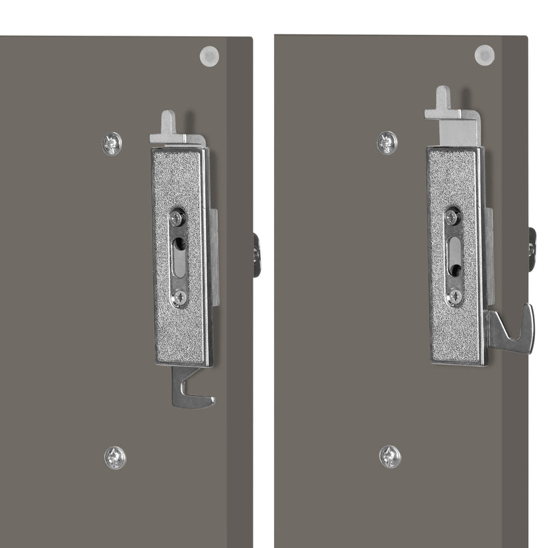 CHOICE Armadio con ante battenti | 3 OH, 800 x 1115 mm, rovere nordico grigio / grigio cubanite  - 6 Main Image