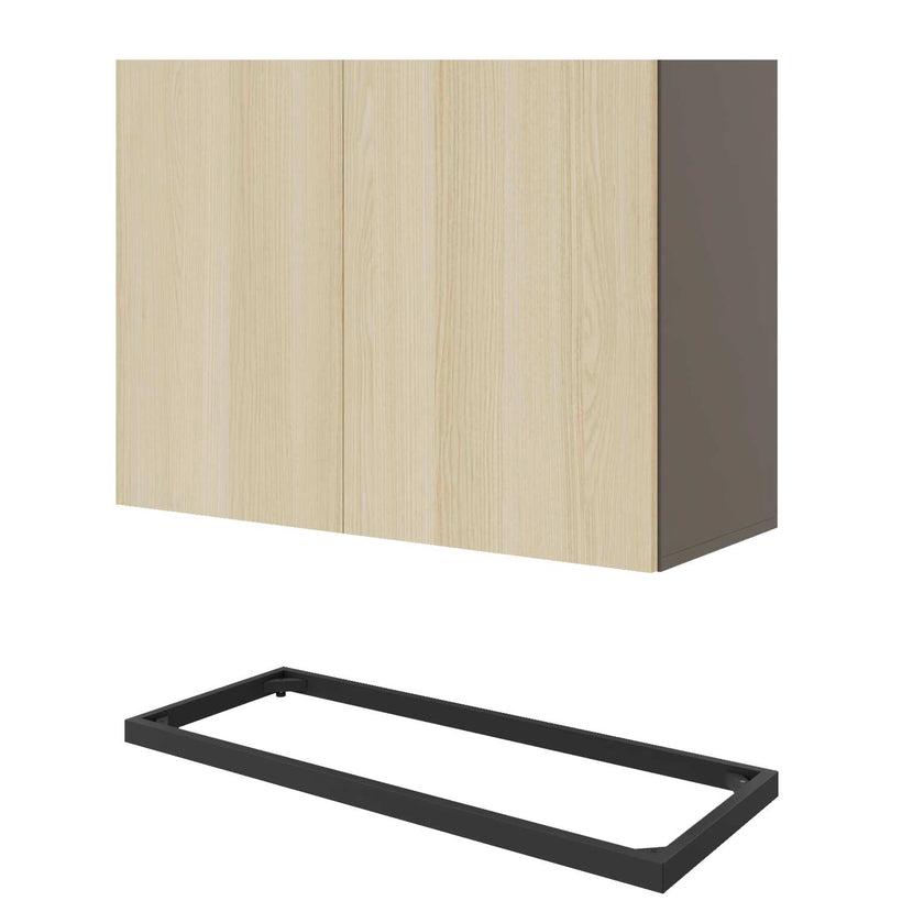 CHOICE Flügeltürenschrank | 3 OH, 800 x 1115 mm, Cubanitgrau / Sandesche