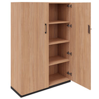 CHOICE hinged door wardrobe | 4 OH, 1000 x 1465 mm, amber oak