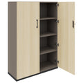 CHOICE Armadio con ante battenti | 4 OH, 1000 x 1465 mm, grigio cubanite / frassino sabbia  - 2 Thumbnail Image