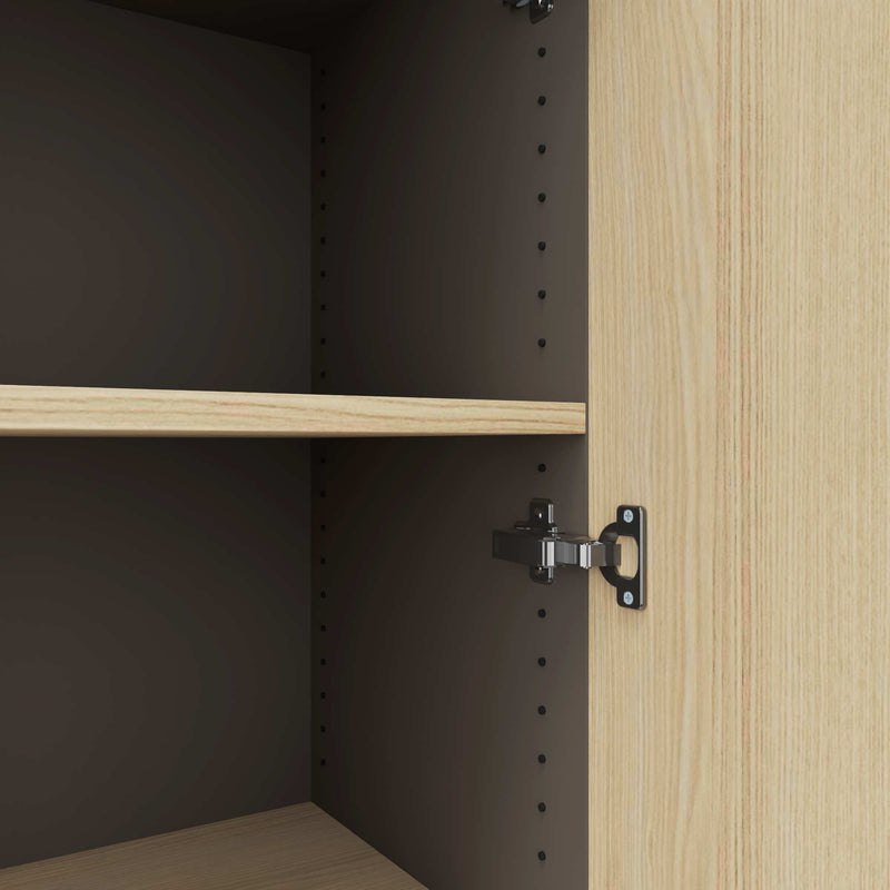 CHOICE Armadio con ante battenti | 4 OH, 1000 x 1465 mm, grigio cubanite / frassino sabbia  - 3 Main Image