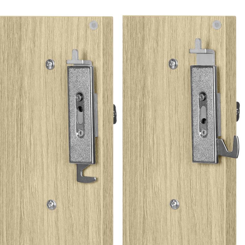 CHOICE Armoire de porte d'aile | 4 oh, 1000 x 1465 mm, cendres gris / sable cubanite