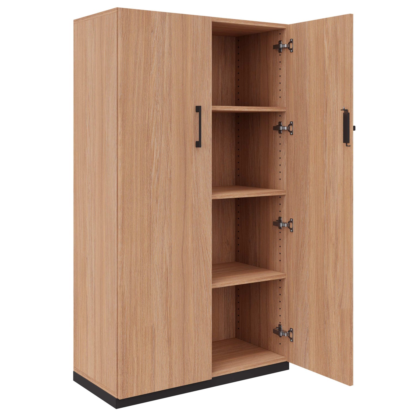 CHOICE hinged door wardrobe | 4 OH, 800 x 1465 mm, amber oak