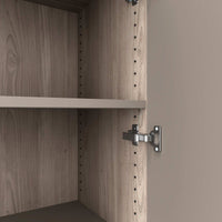 Cabinetto per porte dell'ala scelta | 4 OH, 800 x 1465 mm, grigio grigio in rovere nord / cubanite